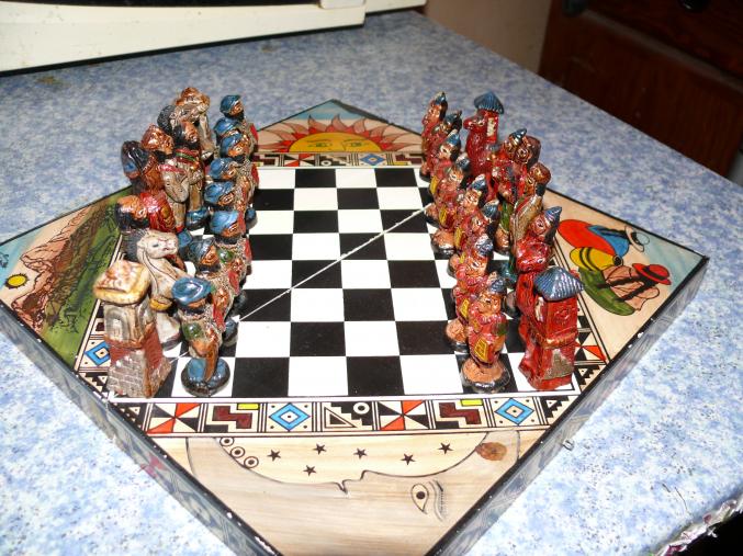 Jeu d'échecs style médiéval