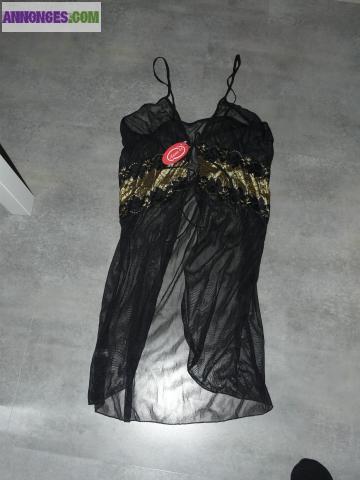 Nuisette sexy transparente
