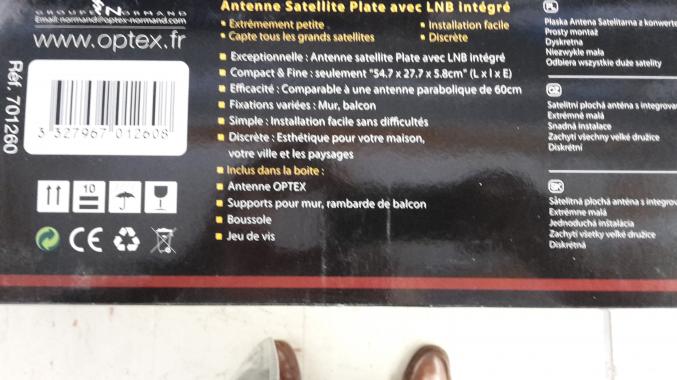 Antenne satellite Plate OPTEX