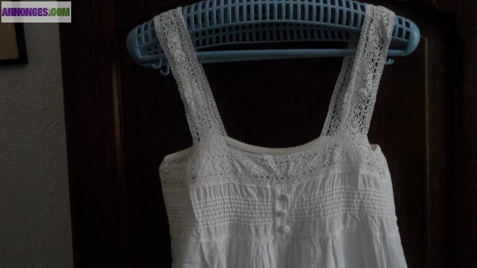 CHEMISE de NUIT en Dentelle RETRO