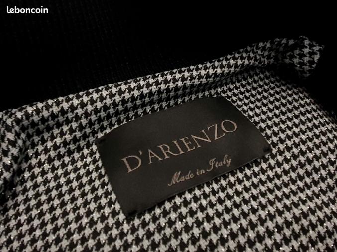 Veste en daim noir pour femme - D'ARIENZO