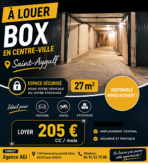 Location BOX GARAGE