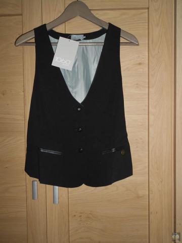 Gilet boléro FEMME barman smoking noir doublé 40 ou 42 NEUF