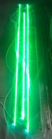 2 Lots de tubes néon vert pour commerce