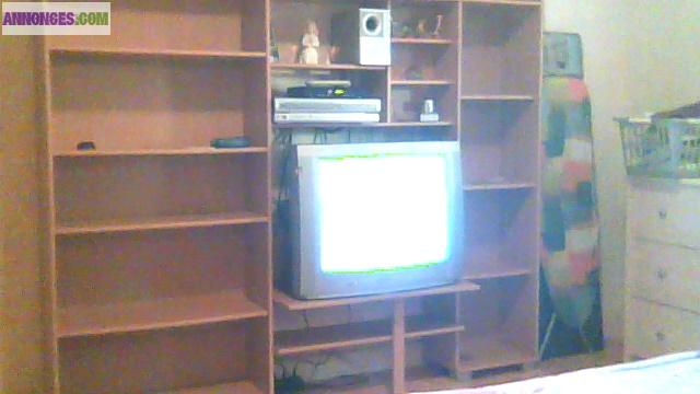 Etagere avec emplacement TV