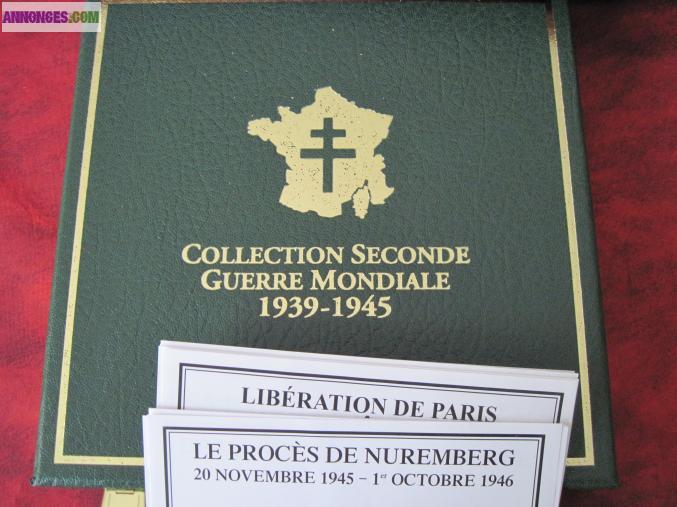 Coffret de 16 médailles du débarquement sec/guerre mondiale