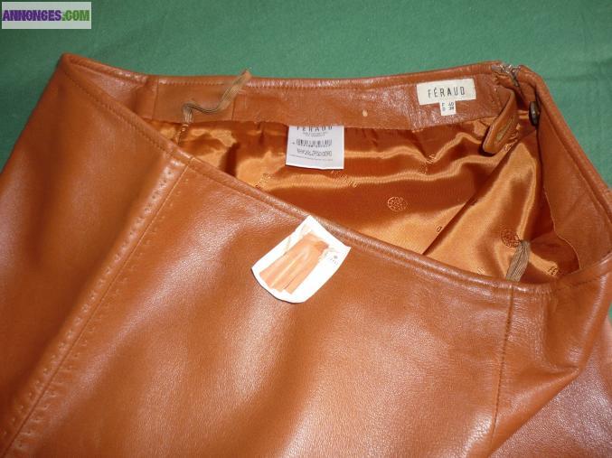 Jupe en cuir