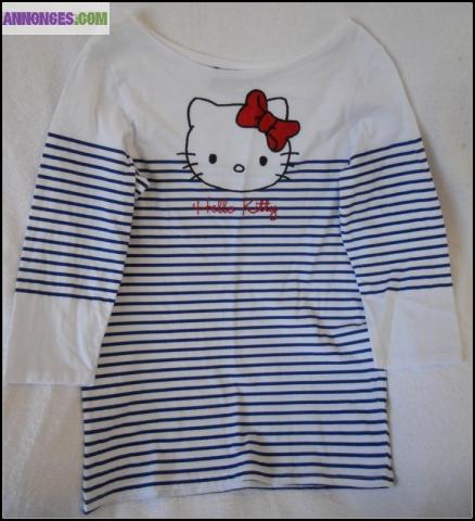 Tee shirt manches longues HELLO KITTY