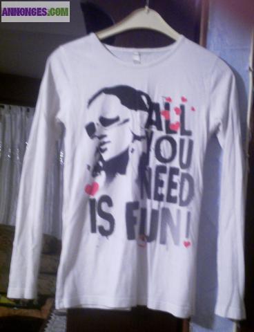 T shirt caprice de fille t 16 ou 36