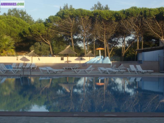 Mobilhome en bord de mer Marseillan Sète