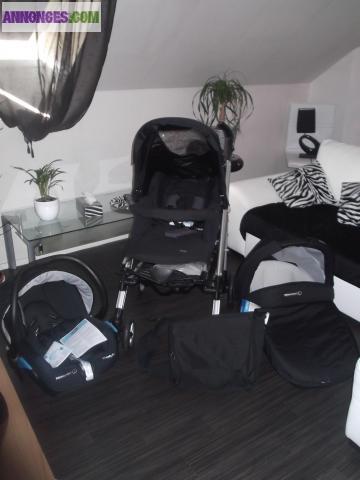 Trio loola street noir + sac a langer