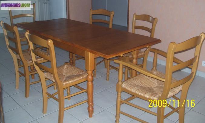 Table chaises et fauteuils
