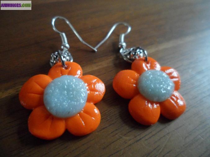 Boucles d'oreille fleur