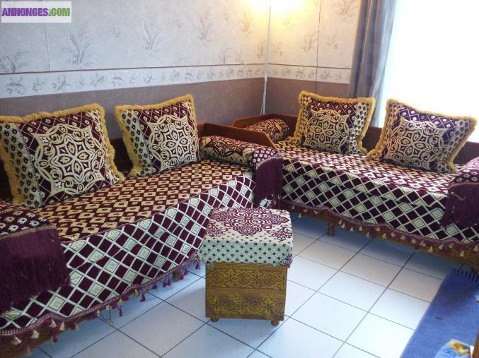 Salon marocain banquette sidari