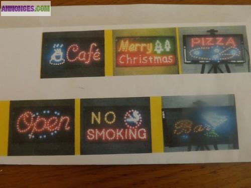 Enseignes lumineuses a led