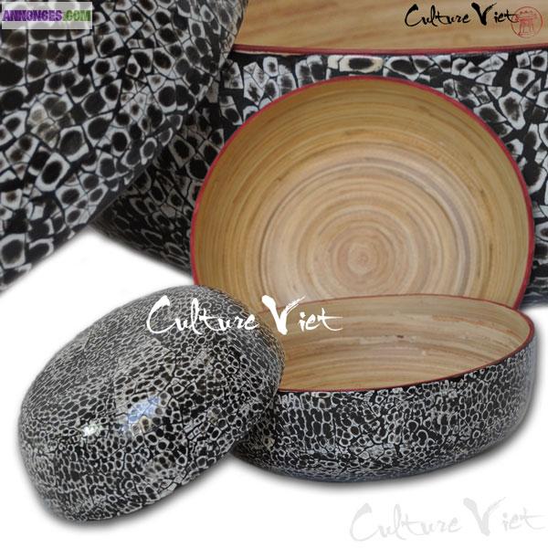 Pack 3 saladiers bambou SBO1105