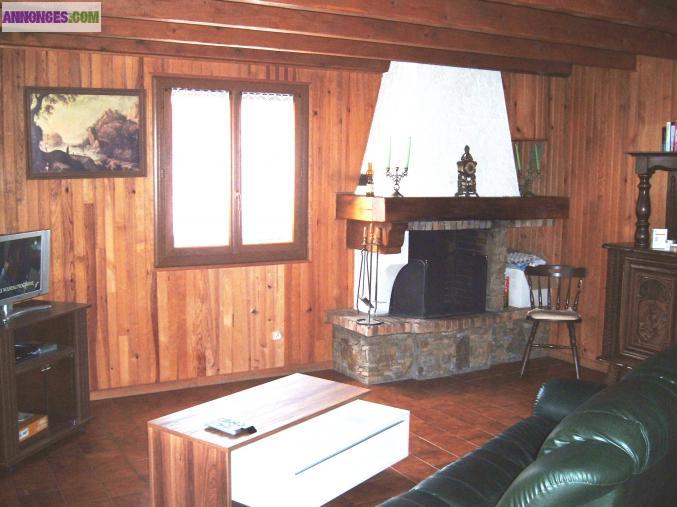 Chalet neige et soleil