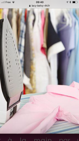 Repassage à mon domicile 