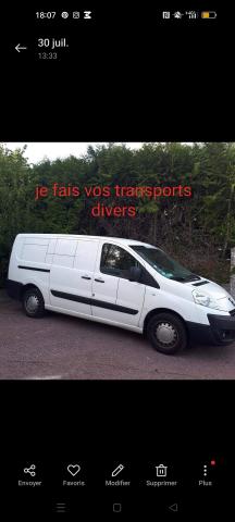 Je fais vos petits déménagements et transports divers