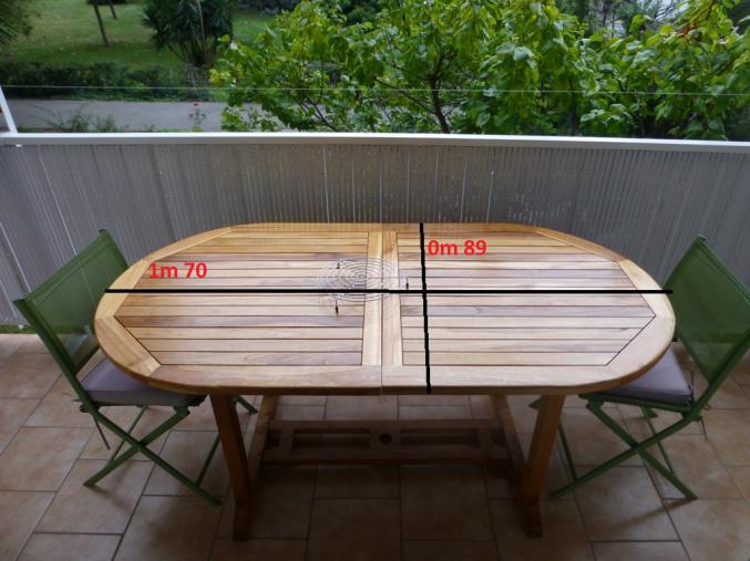 Table de jardin en teck
