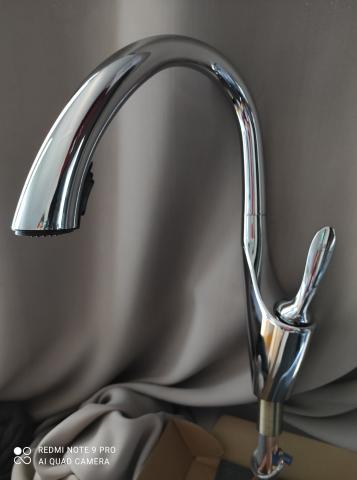 Robinet de cuisine avec douchette Chromé