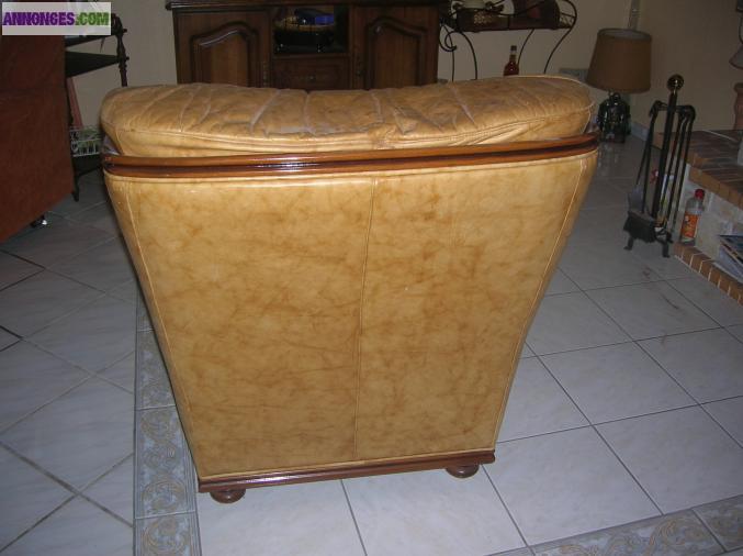 Fauteuils cuir 35 euros