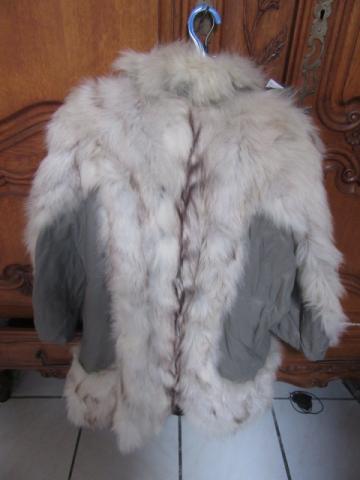 Veste en cuir + fourrure