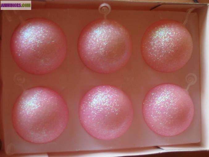 Décoration de Noel boite de 6 boules