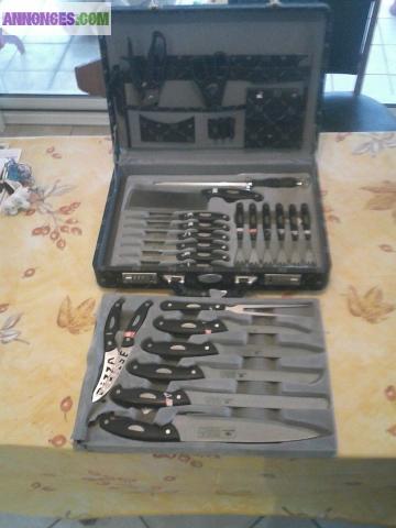 Malette couteaux 24 pieces bemilex