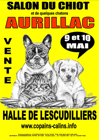 Salon animalier 9 et 10 mai aurillac