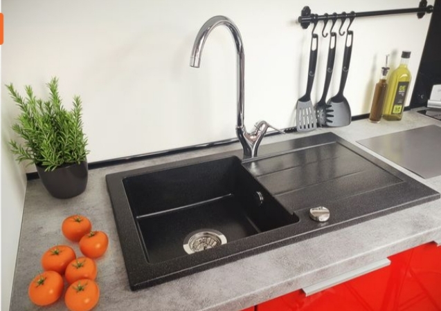 Eviers NEUFS en résine NOIRS OU BLANCS