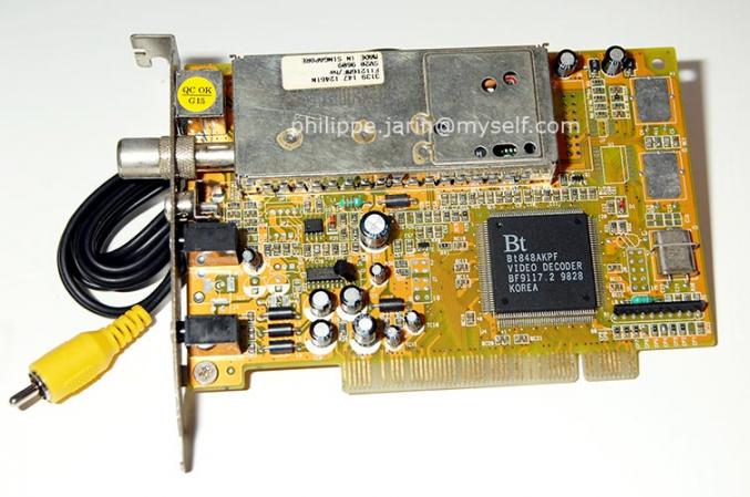 Carte d'acquisition WinTV Video.