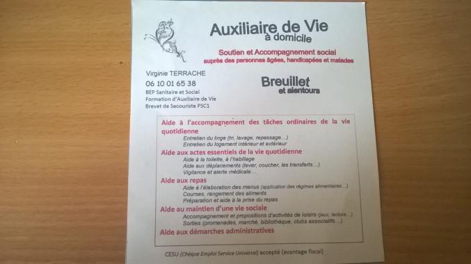 Auxiliaire de vie à domicile