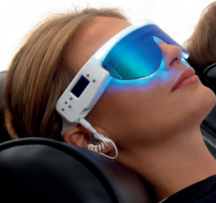 Lunettes luminothérapie lumière et son connectées