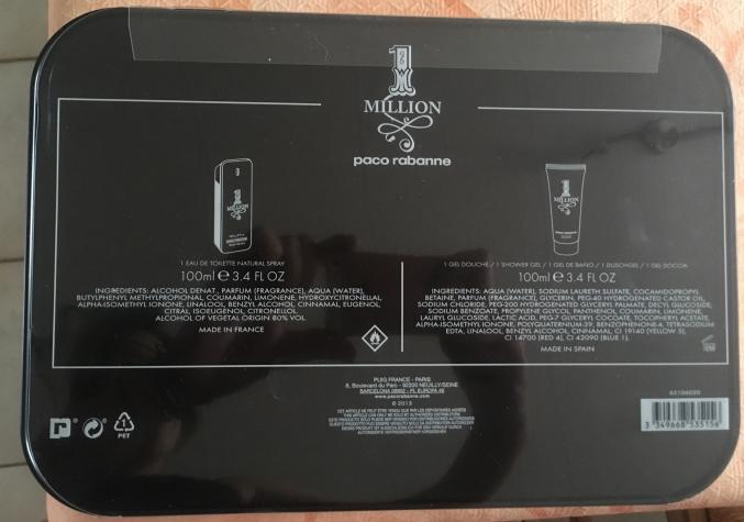 Coffret paco rabanne one million