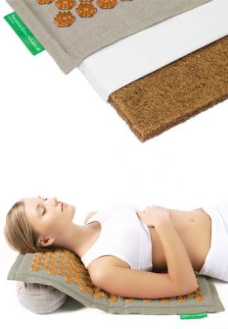 Tapis de fakir ou acupression "champs de fleur" pour maux de dos