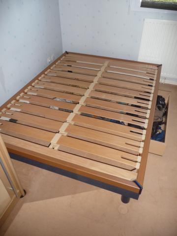 Sommier à lattes Tréca avec caisson bois