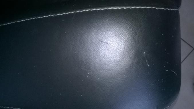 Canapé cuir noir 3 places relax