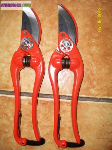 Lot de 2 sécateurs bahco
