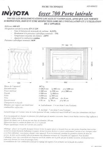 Insert pour cheminée
