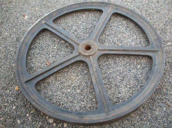 Poulie plastique pour courroie plate