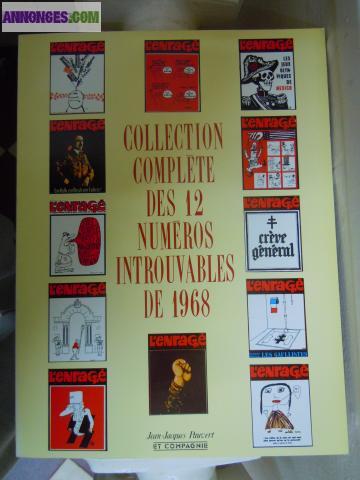 L'enragé - Collection Complete Des 12 Numéros Réimprimé en 1988 - Mai-Novembre 1968
