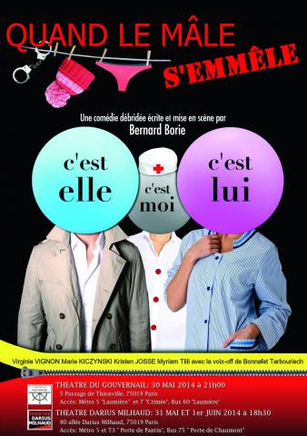 Pièce de théâtre Quand le mâle s'emmêle