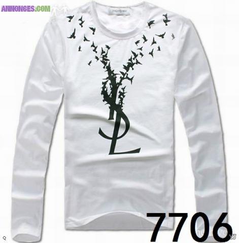 Yves Saint Laurent. Polo T-Shirt. Vêtements pour hommes et Polos & T-shirts