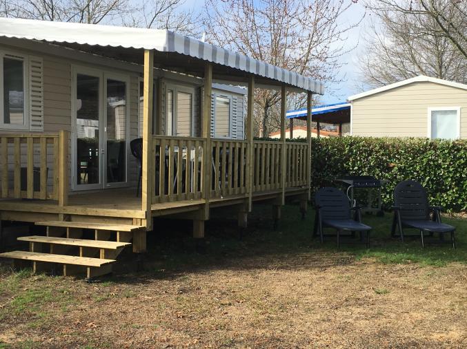 Location mobil home sur le camping SIBLU  "LA RESERVE"