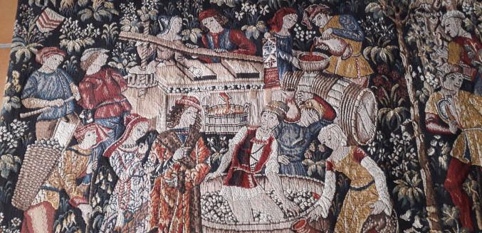Tapisserie "les vendanges"