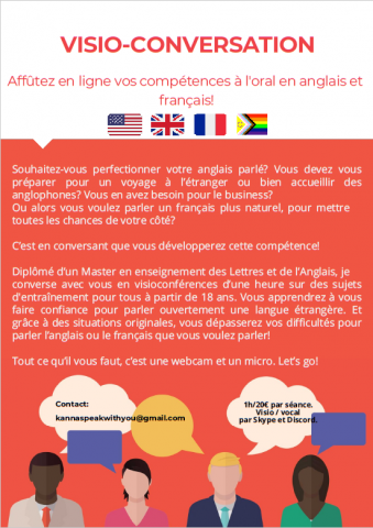 Visio-Conversation Anglais/Français