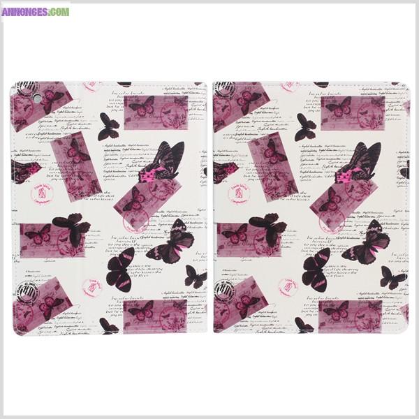 ÉTUI DE PROTECTION IPAD 2, 3 ET 4 MOTIFS PAPILLONS