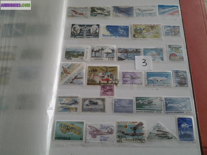 Timbres theme : AVIONS N 3