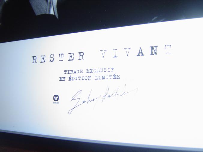 LITHOGRAPHIE signée Johnny Hallyday NEUVE num10/10